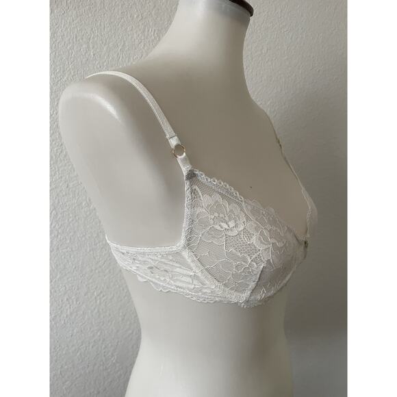 Gooseberry Bra Floral Lace Lingerie Intimates Tanga White - Picture 4 of 10